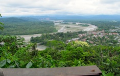 The Chimoré River flows through the sub-tropical town of Villa Tunari